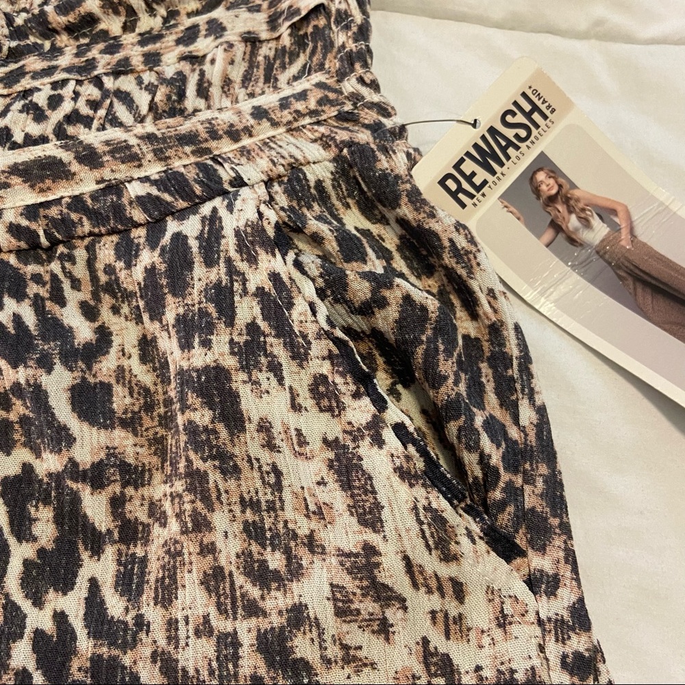 Rewash Cheetah Print Palazzo Pants - Picture 6 of 9